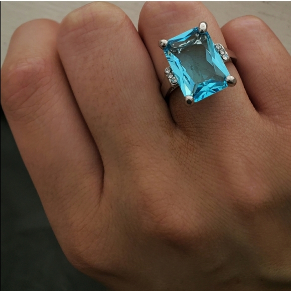 New Fashion Sky Blue Ring - Picture 3 of 4